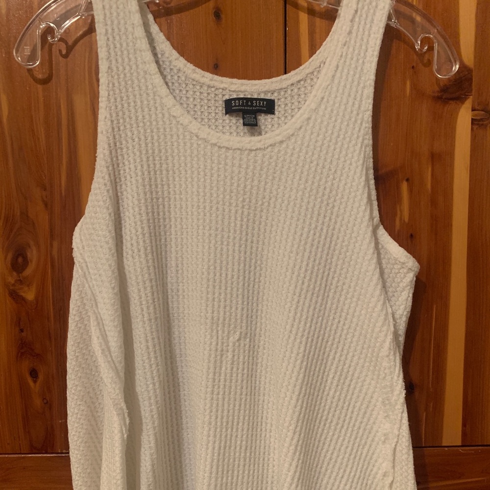White flowy tank